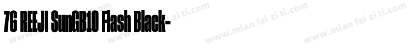 76 REEJI SunGB10 Flash Black字体转换